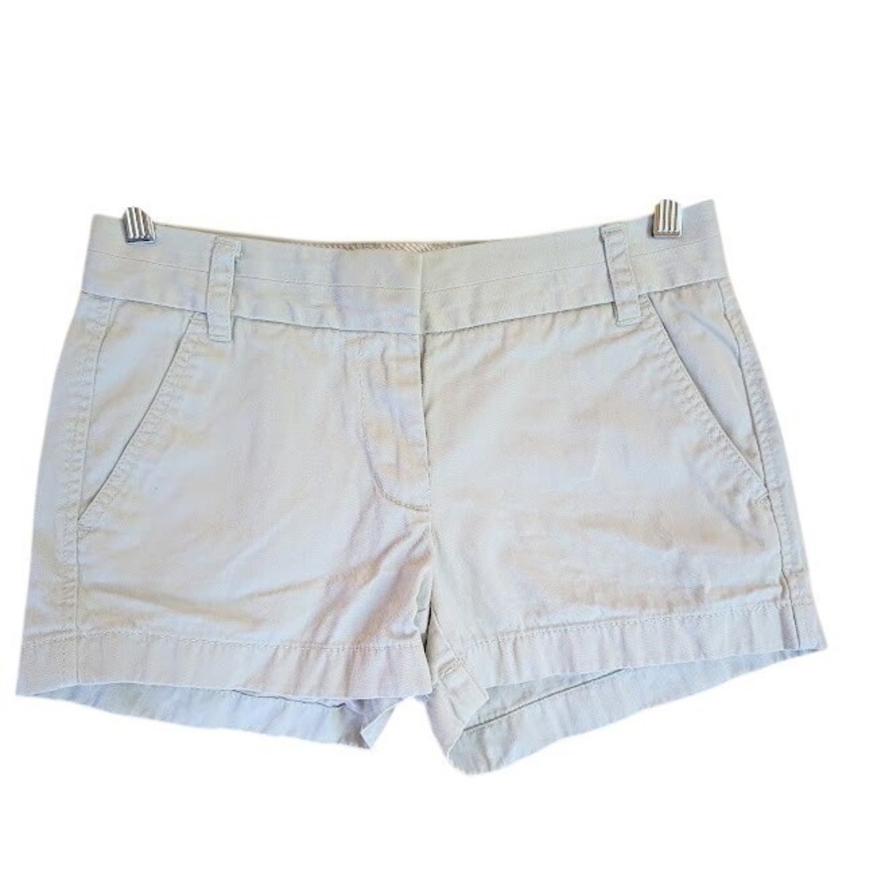 J.Crew Mini Chino Shorts 0 Broken In Preppy Coastal Minimalist Old Money Classic